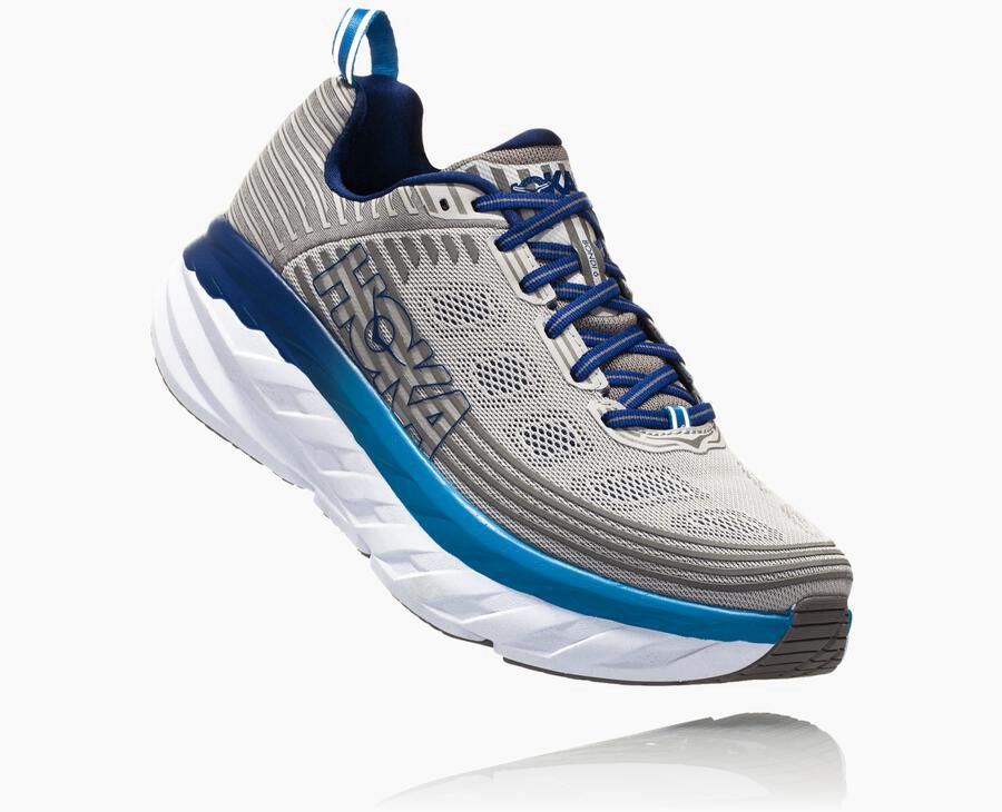 Hoka One One Koşu Ayakkabısı Erkek Gri - Bondi 6 - CM5429013